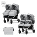 Lorelli Duo Grey/Silver Duowagen incl. Luiertas