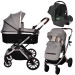 Lorelli Glory Opaline Grey 3-in-1 Kinderwagen incl. Spirit Autostoel