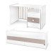 Lorelli Maxi Plus Trio White/String 70x160 cm Ledikant / Bureau