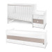 Lorelli Maxi Plus Trio White/String 70x160 cm Ledikant / Bureau