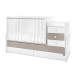 Lorelli Maxi Plus Trio White/String 70x160 cm Ledikant / Bureau