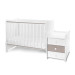 Lorelli Maxi Plus Trio White/String 70x160 cm Ledikant / Bureau