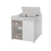 Lorelli Mini Max White/Artwood 2-in-1 Bed en Commode 1015050-0030A