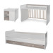 Lorelli Mini Max White/Artwood 2-in-1 Bed en Commode 1015050-0030A
