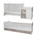 Lorelli Mini Max White/Artwood 2-in-1 Bed en Commode 1015050-0030A