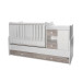 Lorelli Mini Max White/Artwood 2-in-1 Bed en Commode 1015050-0030A