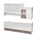 Lorelli Mini Max White/Coffee 2-in-1 Bed en Commode 1015050-0027A