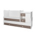 Lorelli Mini Max White/Coffee 2-in-1 Bed en Commode 1015050-0027A