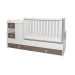 Lorelli Mini Max White/Coffee 2-in-1 Bed en Commode 1015050-0027A