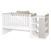 Lorelli Multi White/Beige 2-in-1 Bed en Commode 1015057 0037A