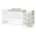 Lorelli Multi White/Beige 2-in-1 Bed en Commode 1015057 0037A