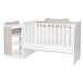 Lorelli Multi White/Beige 2-in-1 Bed en Commode 1015057 0037A