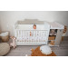 Lorelli Multi White/Beige 2-in-1 Bed en Commode 1015057 0037A
