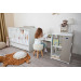 Lorelli Multi White/Beige 2-in-1 Bed en Commode 1015057 0037A