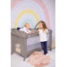 Lorelli Noemi Plus Fog Beige Star Campingbed Met Bodemverhoger 1008056-2217
