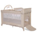 Lorelli Noemi Plus Fog Beige Star Campingbed Met Bodemverhoger 1008056-2217