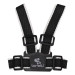 Lorelli Safety Harness Black & White Kinderstoel Tuigje met Looplijn 1001005-0002