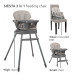 Lorelli Siesta Grey 3-in-1 Kinderstoel 1010053-2506