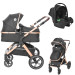Lorelli Viola Black Diamonds 3-in-1 Combi Kinderwagen incl. Spirit Autostoel