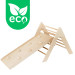 Luna Toys Naturel ECO Houten Klimrek met Glijbaan LU-03385