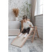 Luna Toys Naturel Houten Klimrek met Glijbaan LU-36950