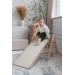 Luna Toys Naturel Houten Klimrek met Glijbaan LU-36950