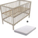MamaLoes Luno Wave Beige 60 x 120 cm Ledikant + Ledikantmatras