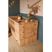 2-in-1 Ledikant en Commode Lize Naturel