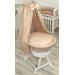 MamaLoes Rotan Wit Pure Beige Baby Wiegje 84482
