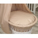 MamaLoes Rotan Wit Pure Beige Baby Wiegje 84482