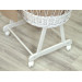 MamaLoes Rotan Wit Pure Beige Baby Wiegje 84482