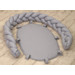 MamaLoes Amy Pure Grijs 2-in-1 Babynest en Braided Bedbumper 80661
