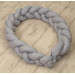 MamaLoes Amy Pure Grijs 2-in-1 Babynest en Braided Bedbumper 80661