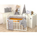 MamaLoes Amy Pure Grijs 210 cm Braided Bedbumper 80146