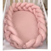 MamaLoes Amy Pure Roze 2-in-1 Babynest en Braided Bedbumper 80662