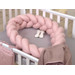 MamaLoes Amy Pure Roze 2-in-1 Babynest en Braided Bedbumper 80662