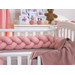 MamaLoes Amy Pure Roze 2-in-1 Babynest en Braided Bedbumper 80662