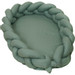 MamaLoes Amy Pure Stonegreen 2-in-1 Babynest en Braided Bedbumper 80663