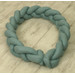 MamaLoes Amy Pure Stonegreen 2-in-1 Babynest en Braided Bedbumper 80663