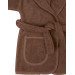 MamaLoes Badstof Chocolade Bruin 1-2jr Kinder Badjas ML010322