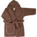 MamaLoes Badstof Chocolade Bruin 1-2jr Kinder Badjas ML010322