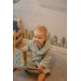 MamaLoes Beer Badstof Stone Green 0-1jr Baby Badjas ML010309
