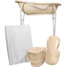 MamaLoes Beige Badset Incl. Witte Badstandaard