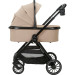 Set MamaLoes Bodi Nougat/Zwart: Kinderwagen, Autostoel, Base, Wieg, Schommel & Stoel