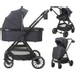 MamaLoes Bodi Zwart 3-in-1 Kinderwagen incl. Autostoel