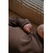 MamaLoes Chocolade Maat 62 Lange Mouw Overslag Romper ML010248