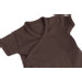 MamaLoes Chocolade Maat 68 Korte Mouw Overslag Romper ML010258