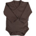 MamaLoes Chocolade Maat 62 Lange Mouw Overslag Romper ML010248