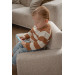 MamaLoes Jamie Grijs Leren Kinderfauteuil ML040708