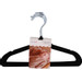 MamaLoes Kledinghangers Velvet Zwart 8 stuks